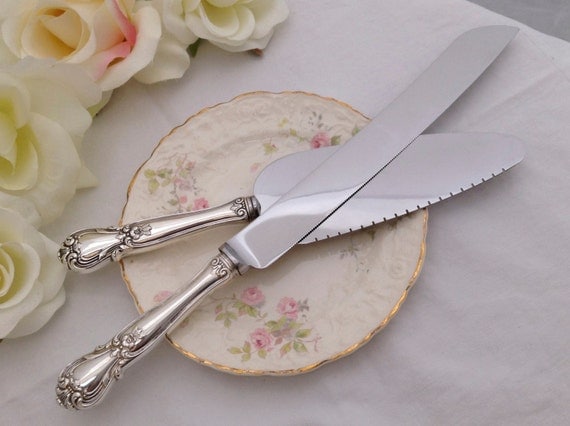 Vintage wedding cake knives