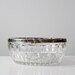 SALE - 1950s Vintage Crystal Bowl by Leonard // Italian Crystal