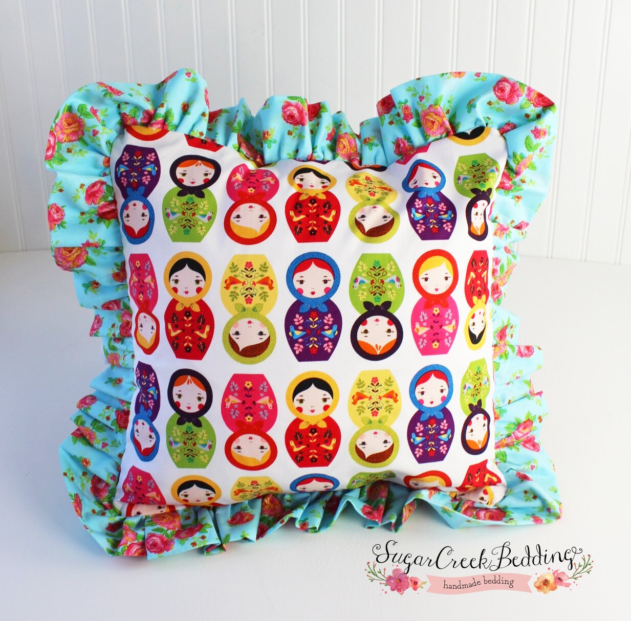 Matryoshka Dolls Pillow Girls Boutique Bedding