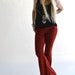 high waisted velvet bell bottoms