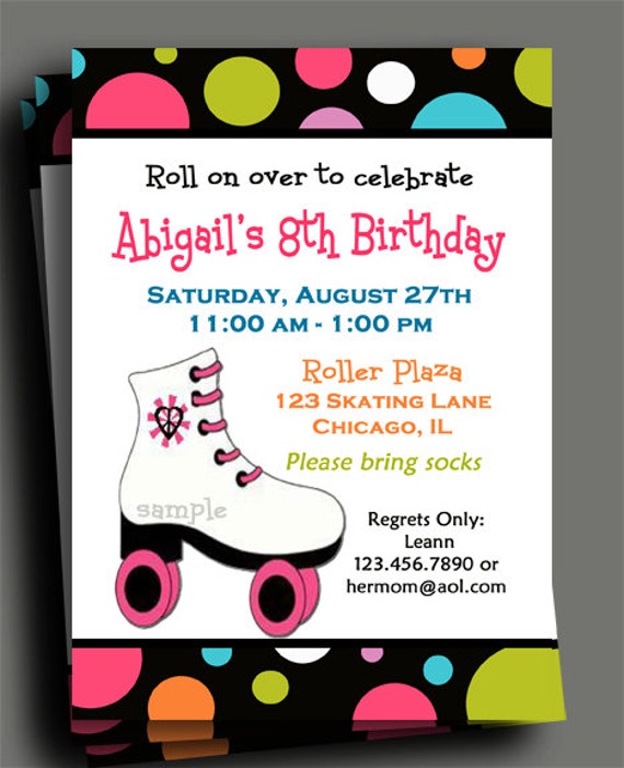 Skate Invitation Template 6