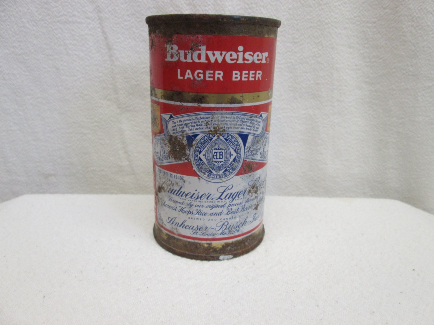 Budweiser Tin Beer Can