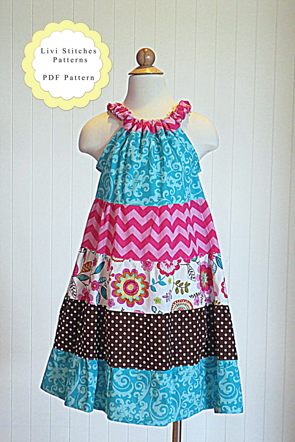 Mary Tiered Dress Sewing Pattern Tiered Dress Pattern PDF