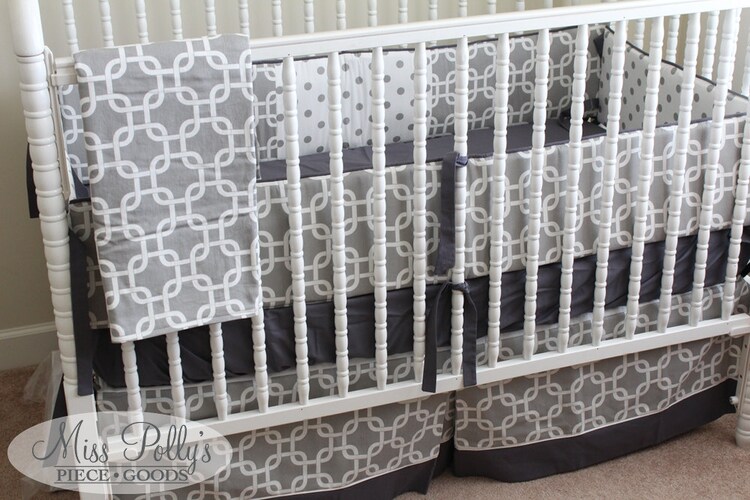 Custom Baby Crib Bedding Design Your Own by MissPollysPieceGoods