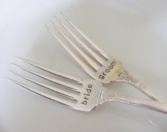 Wedding Forks Bride and Groom forks Wedding forks