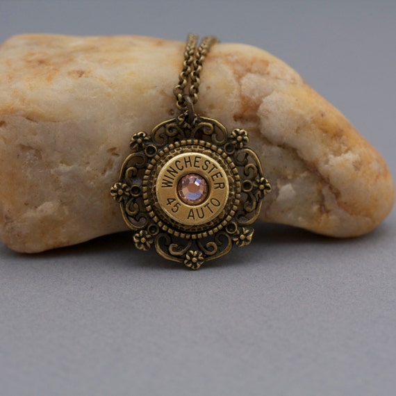 Bullet NecklaceWinchester 45 Auto Bullet JewelryBullet