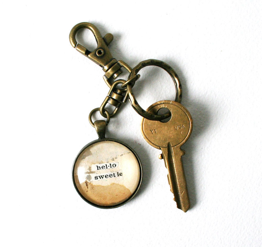 Men's accessory. Dictionary art keychain. Doctor Who geek