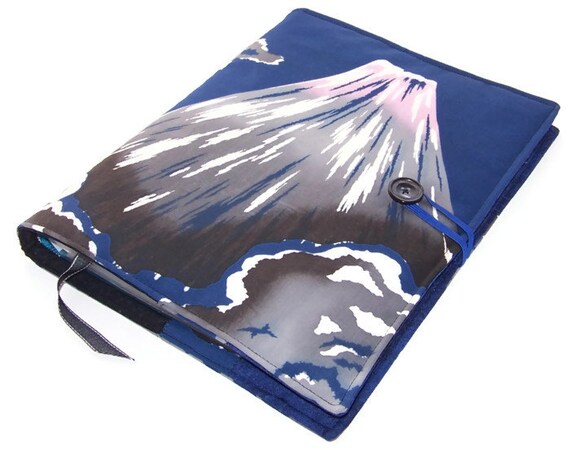 Ring Binder File Case Mount Fuji Vintage by WhimsyWooDesigns