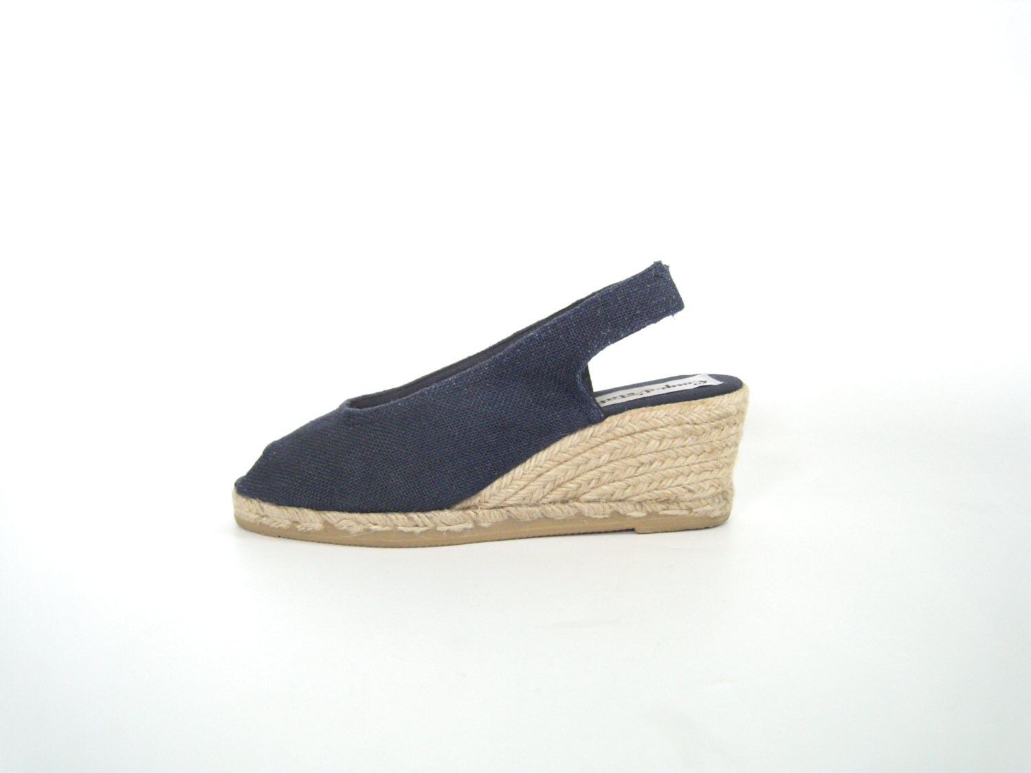 navy slingback espadrilles