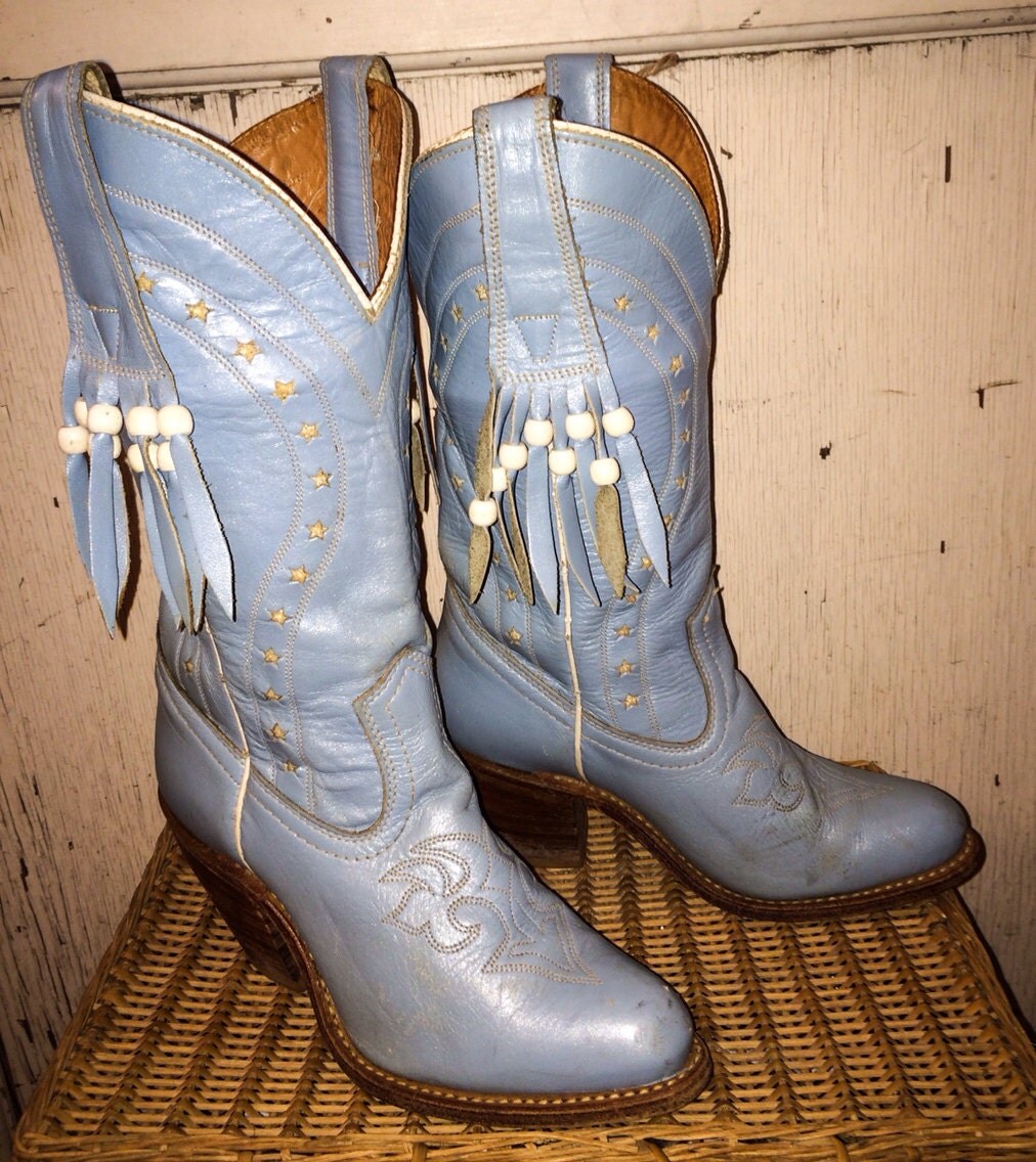 blue cowgirl boots