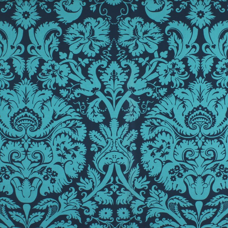 LAMINATED Cotton fabric pul by the yard yardage BACK