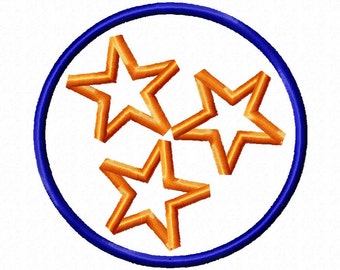 Tennessee Circle - Applique - 9 Sizes