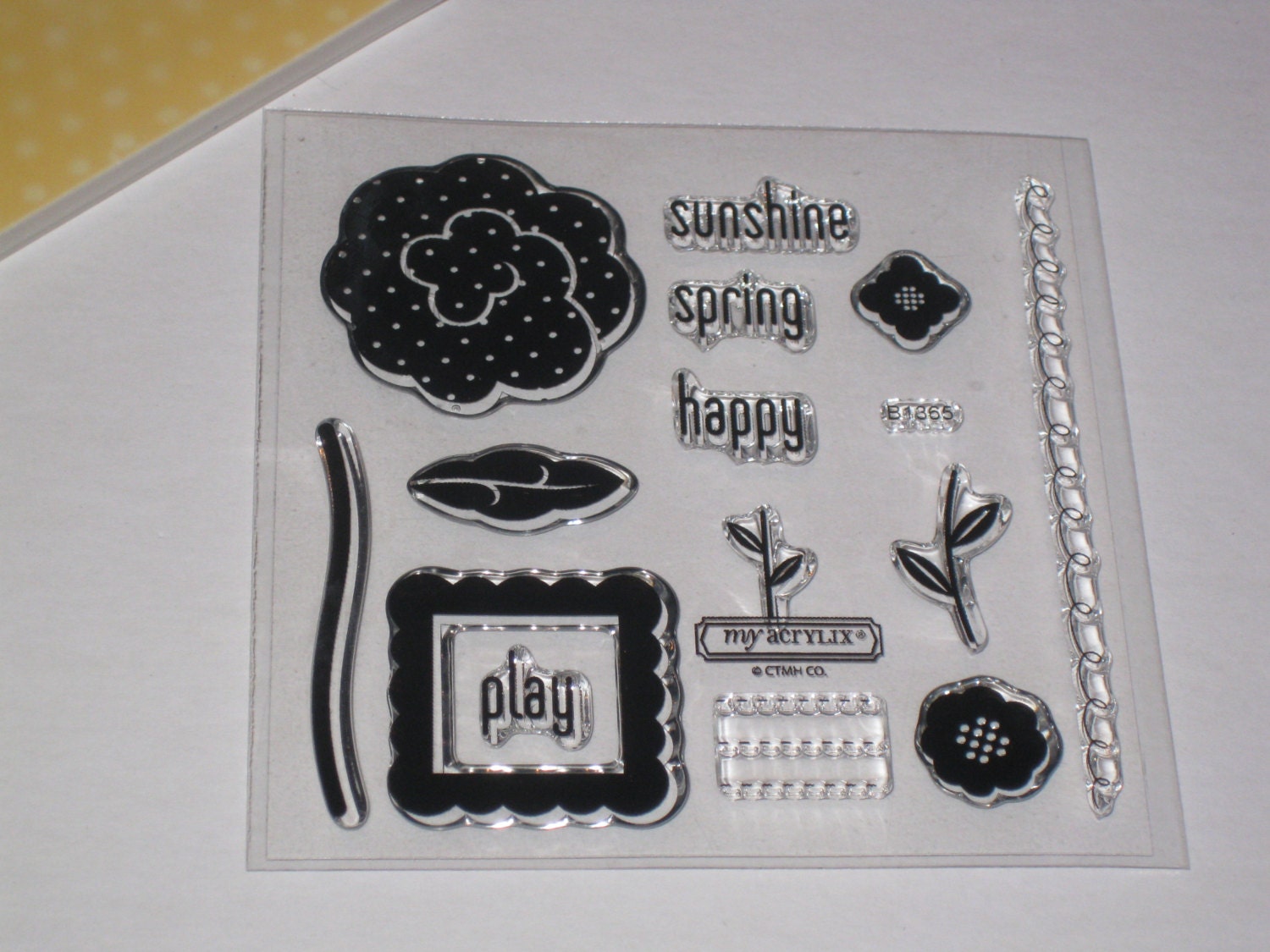 Acrylic Stamp Set Close to My Heart B1365 Spring Up