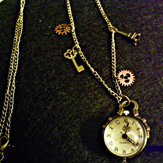 Steampunk Pocket Watch Necklace