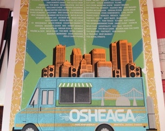 Osheaga 2014 Poster - 18 x 24 Limited Edition Screenprint