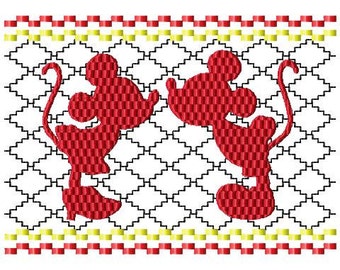 Mice Faux smocked design digital instant download