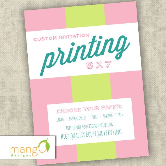 High Quality Invitation Printing 1