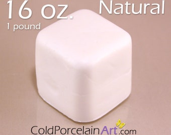 Cold Porcelain Clay 16oz. - Natural - Cold Porcelain Art