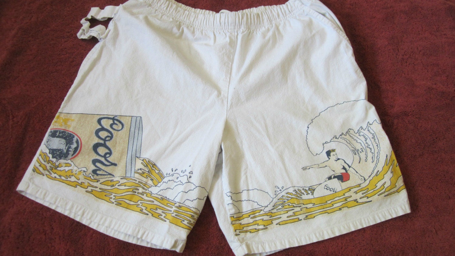 Coors Beer Vintage Men's Swimwear Bathing Suit LRG