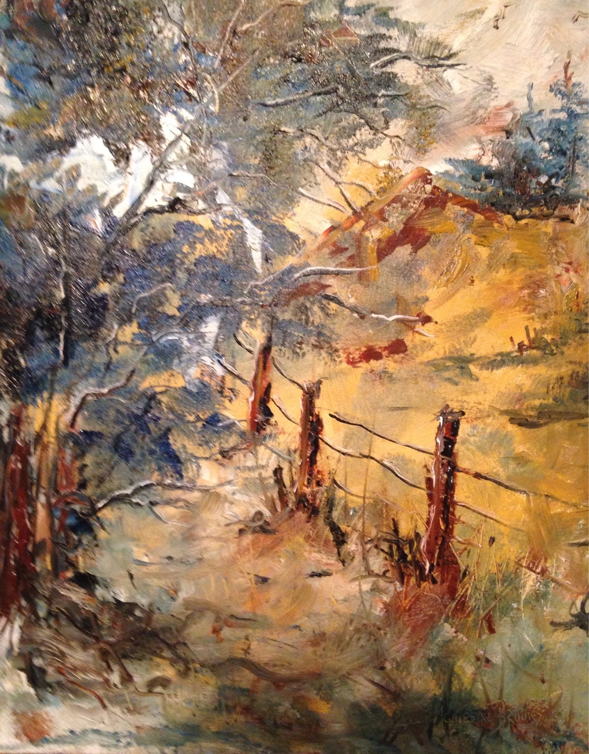 Landscape Piece of Heaven original oil painting