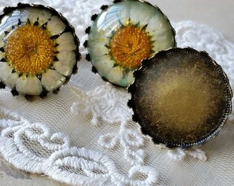 27 mm Copper Adjustable Ring Findings / Antiqued Bronze Electroplated (fit for 25 mm buttons) (.um)