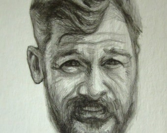 Custom Drawn Portrait in Pencil 4 x 6 inch, 5 x 7 inch, 8 x 10 inch
