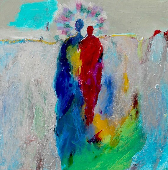 abstract painting human figures