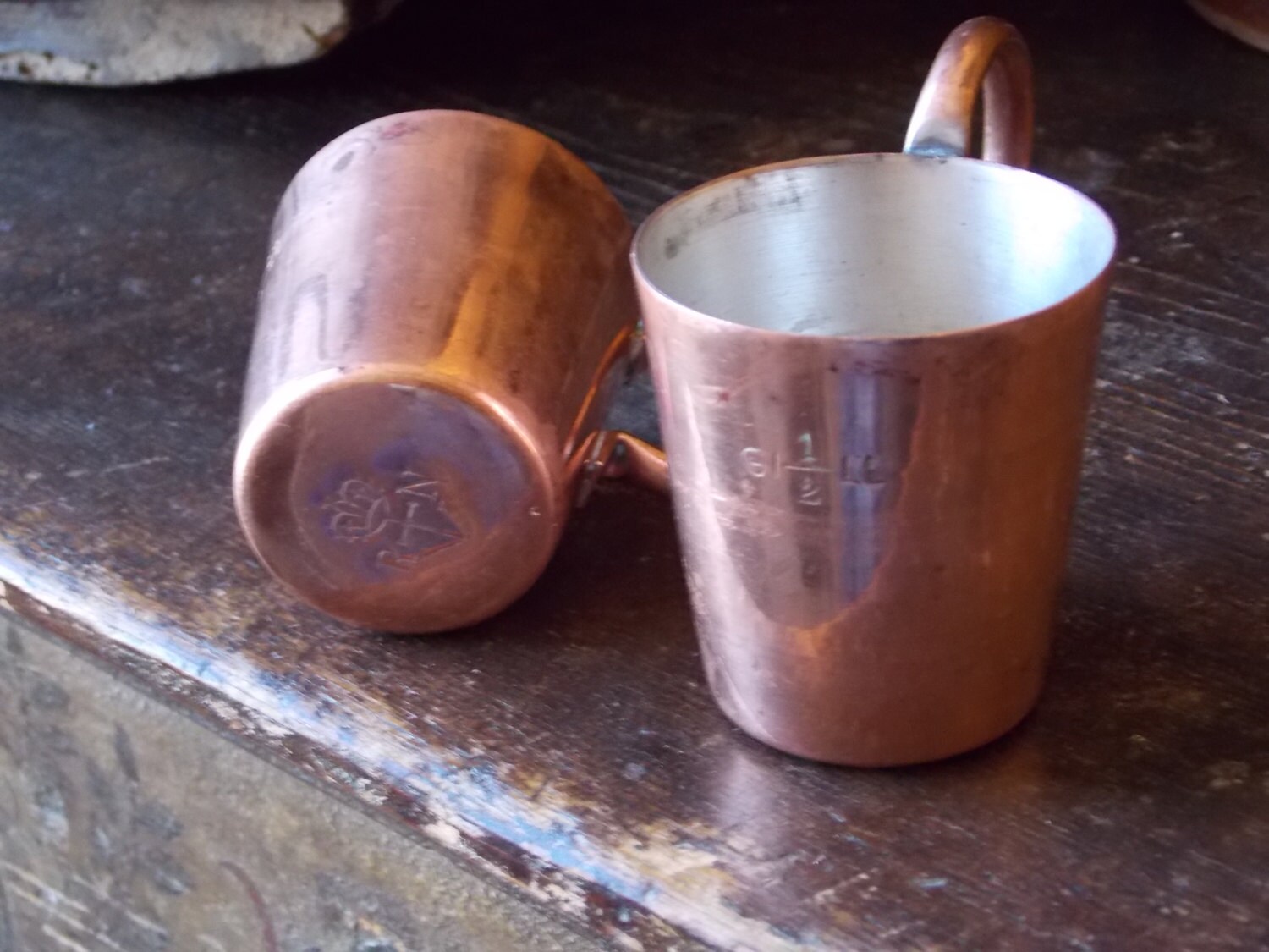 2 Royal Navy Rum Ration Cups