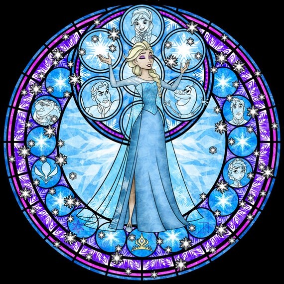 Cross Stitch Pattern for Elsa Kingdom Hearts Princess