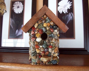 Popular items for stone birdhouse on Etsy