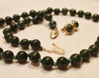 Popular items for Jade Pearl Necklace on Etsy