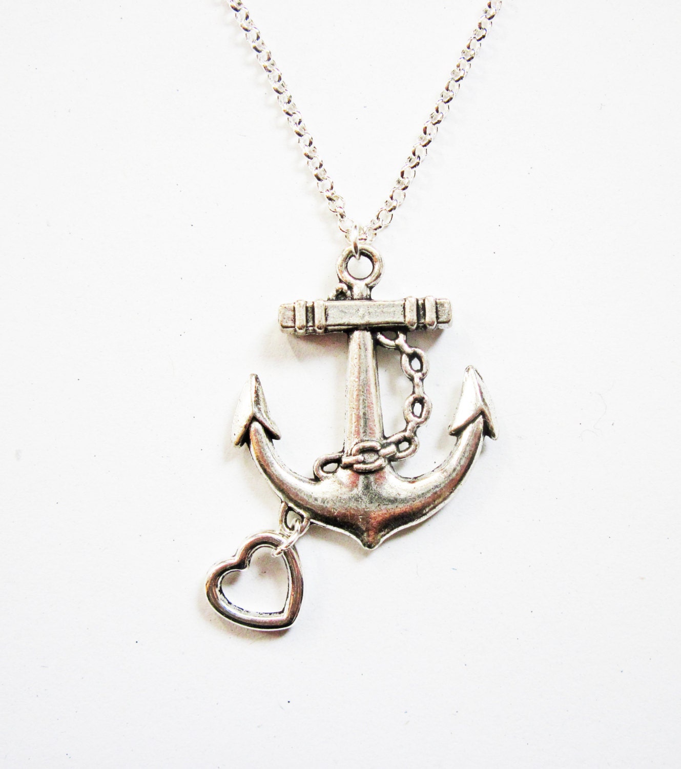 anchor necklace silver anchor pendant necklace anchor