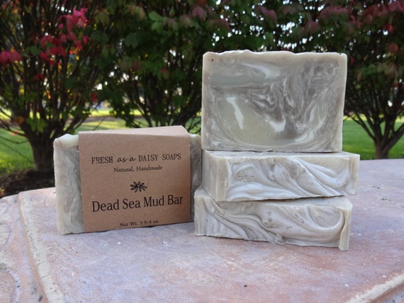 Dead Sea Mud Bar Natural Handmade Soap By Freshasadaisysoaps