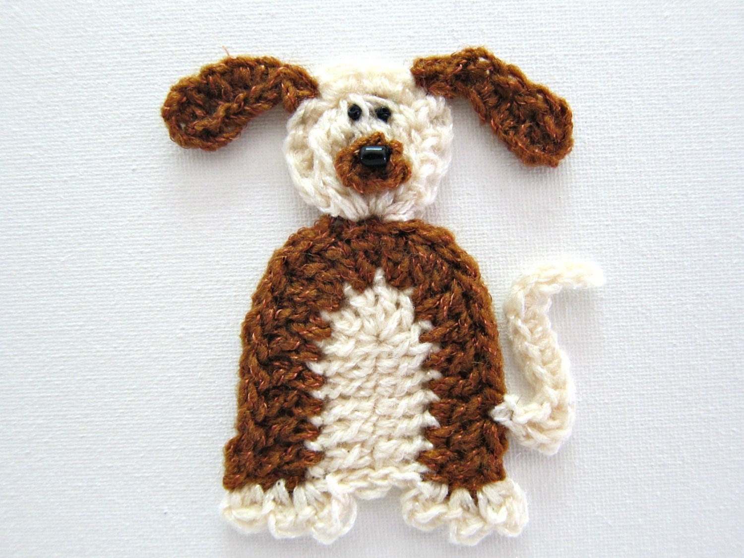 1pc 3.5 Crochet DOG Applique