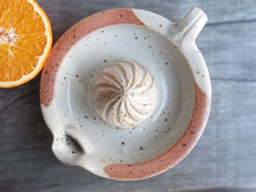 Ceramic lemon squeezer ceramic juicer pottery kitchen gadget