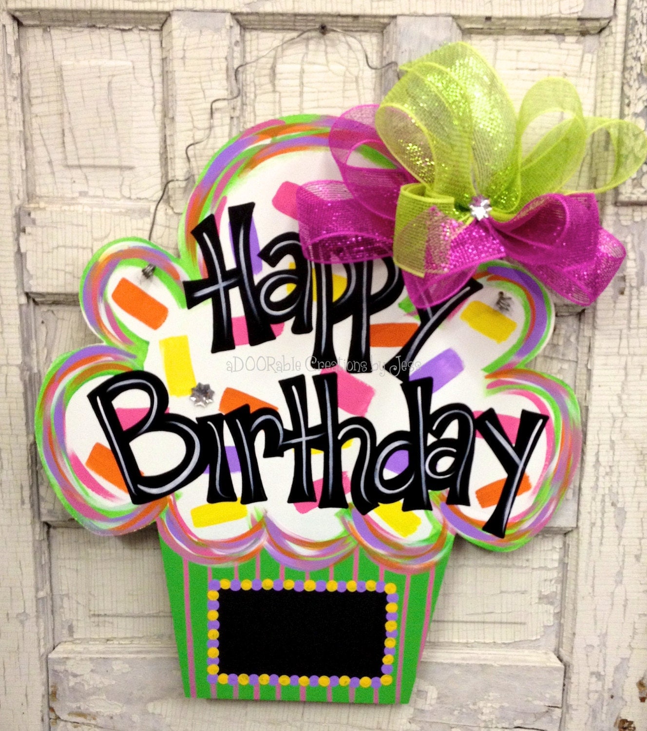 Birthday Chalkboard Door Hanger