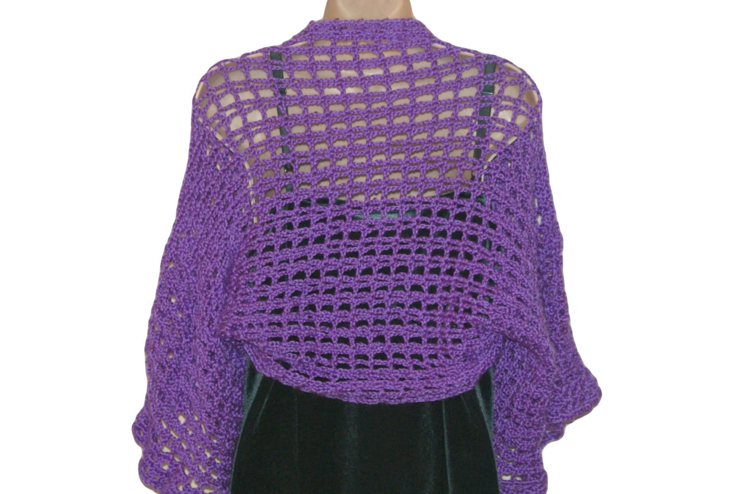 Crochet Bolero Evening Shrug Womens Bolero Lilac Shrug