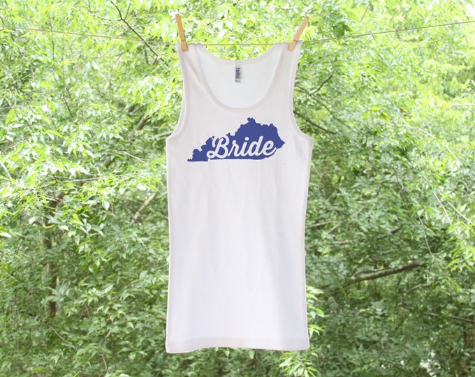 Bride - Kentucky (can personalize with wedding colors) - Scoop, Vneck or Tank - GC