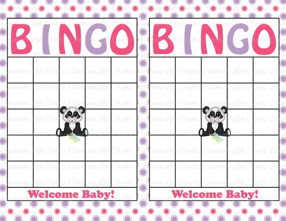 blank baby shower bingo cards printable free