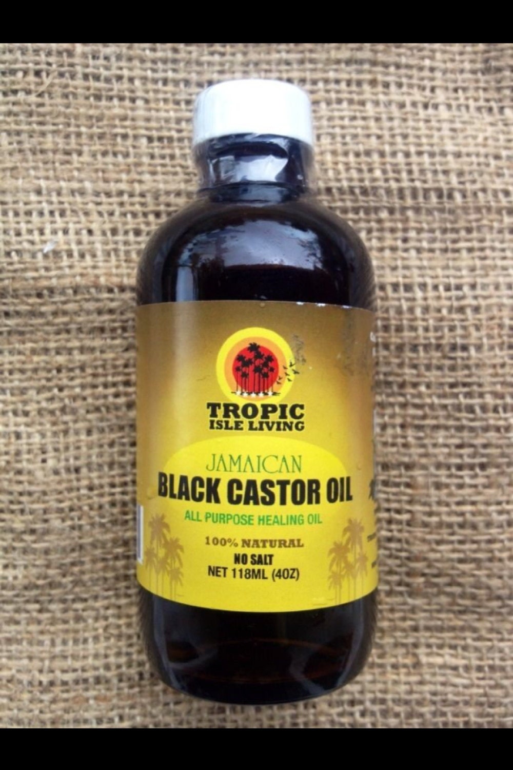 TROPIC ISLE Jamaican Black Castor Oil 100 pure unrefined