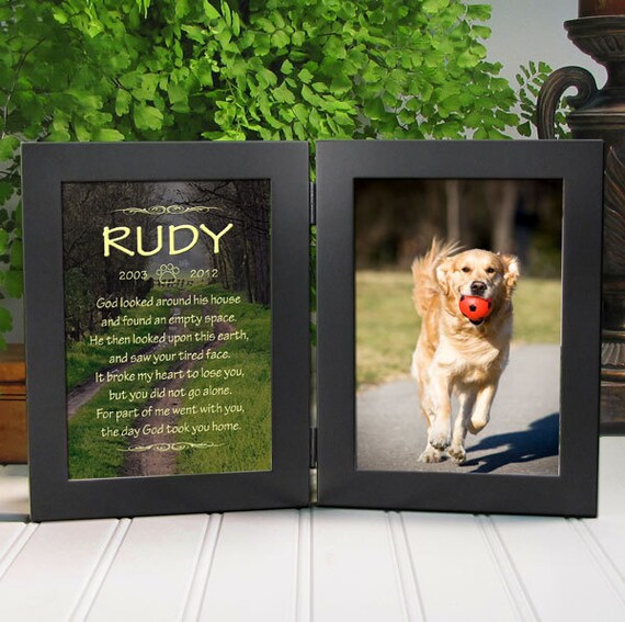 Personalized Dog Loss Frame by etchedinmyheart1 on Etsy