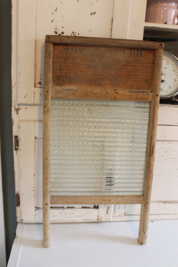 Antique Washboard Wood Standard Family Size