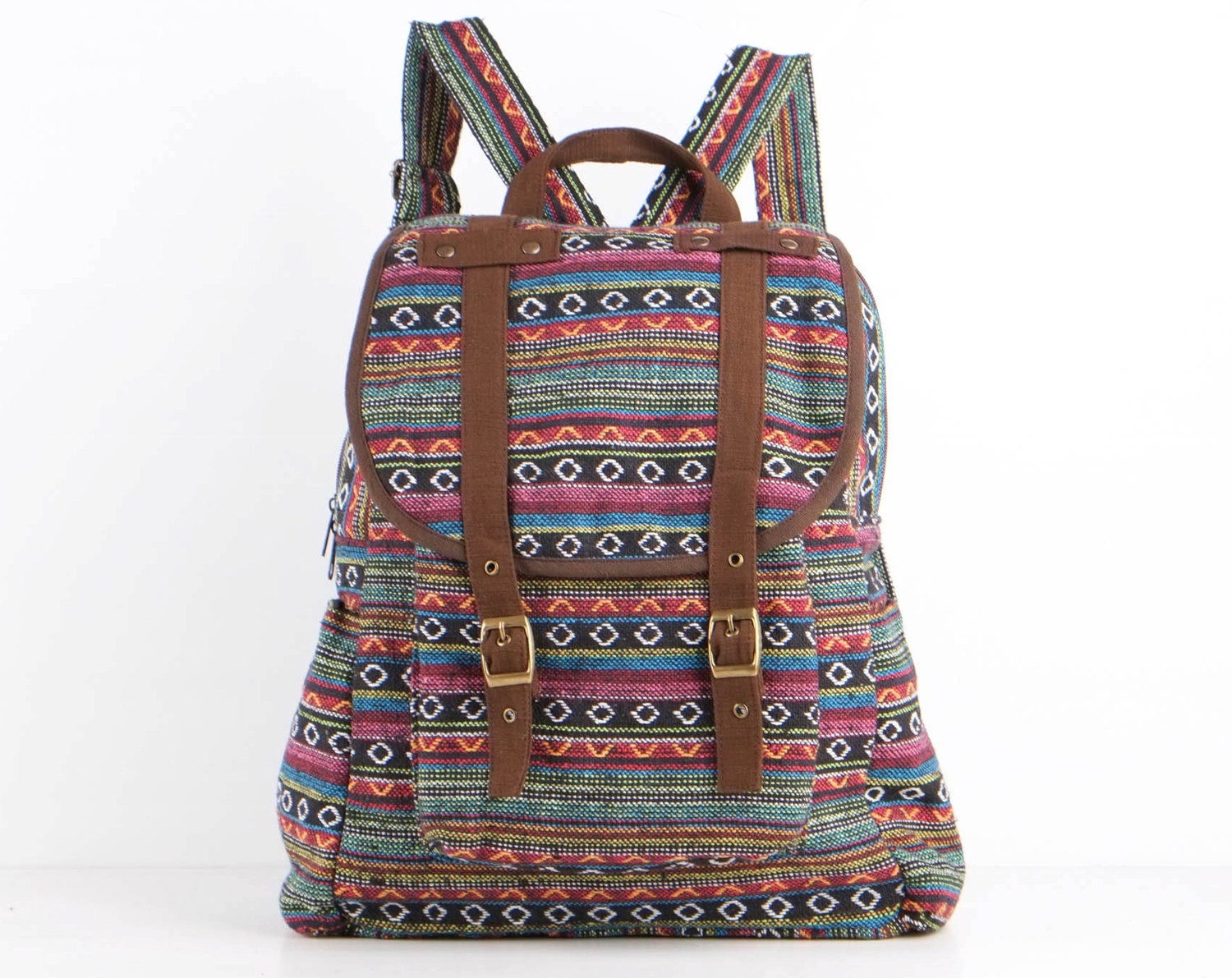 Rainbow Hippie Backpack Daycare Bag Student/ Travel/ College/