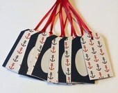 ON SALE Nautical Wooden Tags Memoria Day 4th of July Patriotic USA Gift Tags Wooden Labels Gift Labels Wedding Favors Party Favors