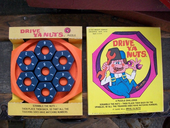 1970 Drive Ya Nuts Milton Bradley Vintage Puzzle Challenge