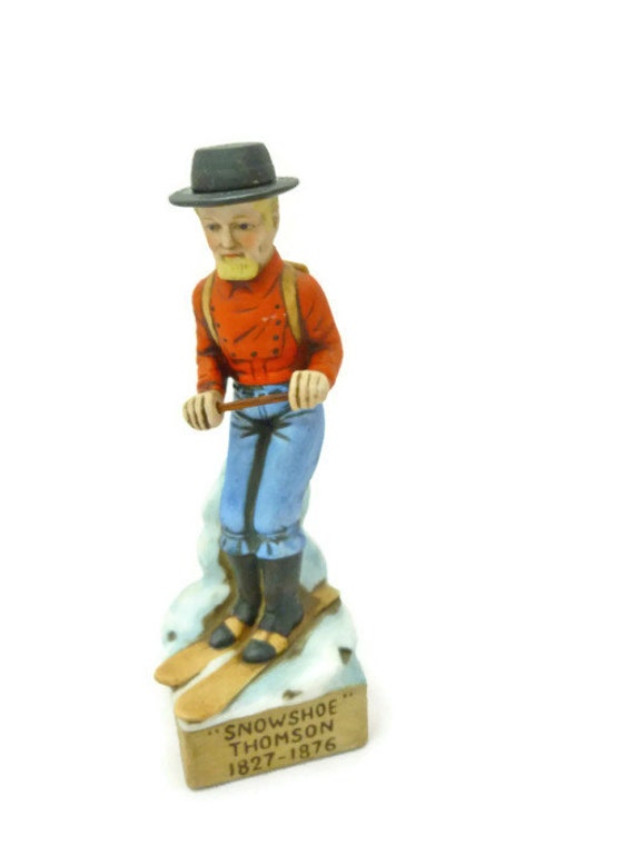 Haas Brothers Snowshoe Thompson Figurine 1975