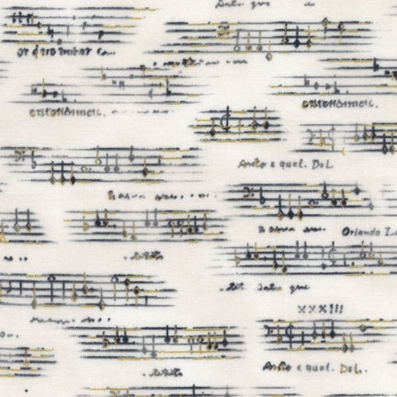 Sheet Music from All That Jazz for Robert Kaufman Fabrics