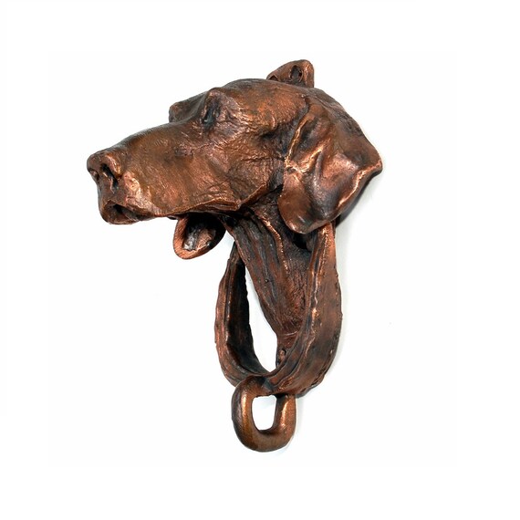 Vintage Hound Dog Door Knocker Brass by KnockPlease on Etsy