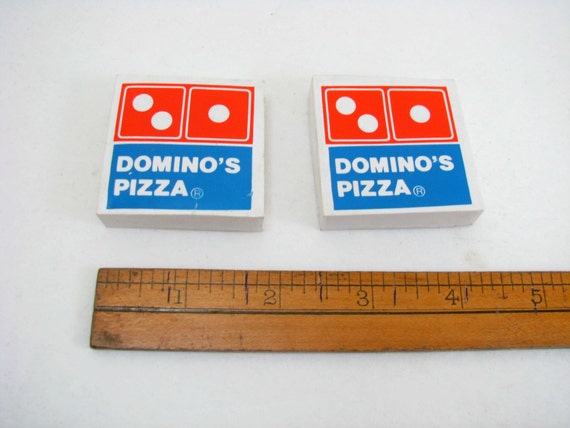 Items similar to Vintage 1980s Domino's Pizza Advertising Pizza Box ...