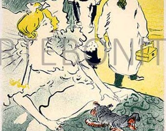 L'artiste moderne" Lithograph by Henri de Toulouse Lautrec